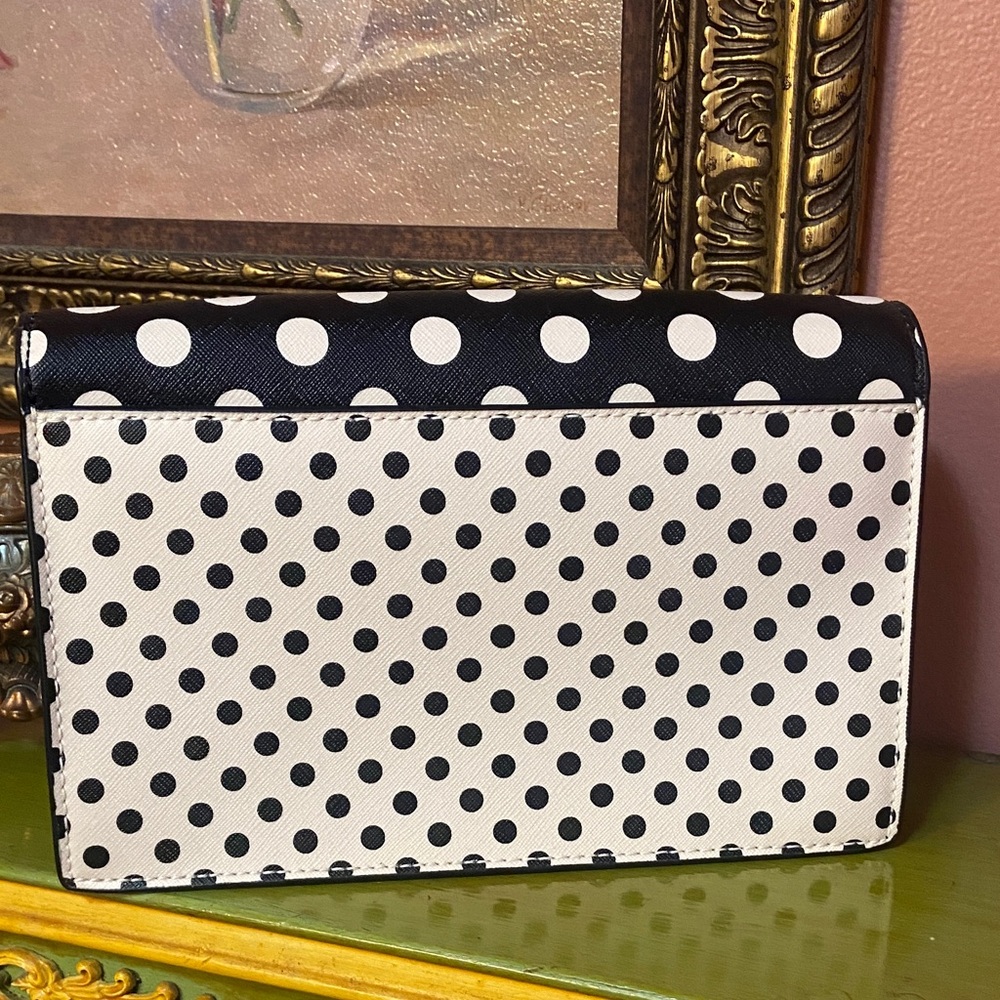 Kate Spade Black and White Polka Dot Crossbody Bag - Picture 6 of 14